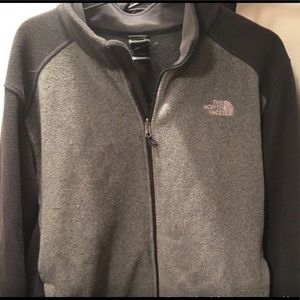 2XL The North Face black and grey fleece.